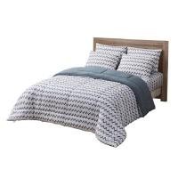 ราคา KASSA HOME ชุดผ้าปูที่นอน Zigzag ELCT006 สีเทา ขนาด 6 ฟุต (5 ชิ้น) (YB96408)