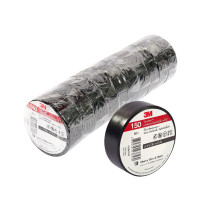 ราคา 3M เทปพันสายไฟ รุ่น TEMFLEX 150 สีดำ ขนาด 19 มม. X 10 ม. หนา 0.13 มม. (แพ็ค 30 ม้วน) (YC56018)