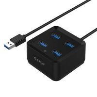 ราคา ORICO ฮับ USB 3.0 (4 พอร์ต) รุ่น DH4U-BK สีดำ สายยาว 3.3 ฟุต/1เมตร (YA60859)