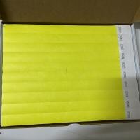 ราคา สายรัดข้อมือกระดาษ ขนาด 2.5x25 cm สีเหลืองนีออน ชุดละ 10 แผ่นๆละ 10 เส้น (YA61569)