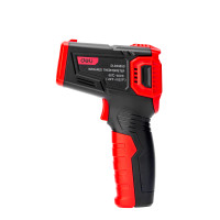 ราคา DELI ปืนวัดอุณหภูมิ วัดไข้ ดิจิตอล Infrared Thermometer รุ่น EDL333550 สีแดงดำ (YB97703)