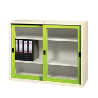 ราคา WELCO ตู้เก็บเอกสารบานเลื่อนกระจกเตี้ย รุ่น WSLG14 สีขาว-เขียว ขนาด 4 ฟุต (YA20347)