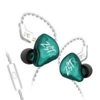 ราคา KZ หูฟัง In Ear ZST X ไมค์ 2 ไดร์เวอร์ 1DD+1BA สีเขียวฟ้า สายชุบเงินถัก 100 แกน (YA29485)