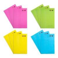 ราคา ONE สมุดปกอ่อนตัดเก้า 60 แกรม 40 แผ่น คละสี (แพ็ค12) (5097655)