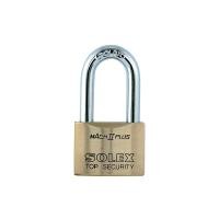 ราคา กุญแจลูกปืนคล้องคอยาวทองเหลืองชุบโครมเมี่ยม SOLEX รุ่น (Y035952)