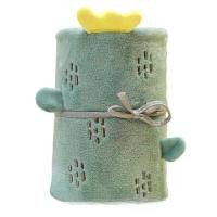 ราคา ผ้าห่มตุ๊กตาพกพา กำมะหยี่ ตะบองเพรชเขียว รุ่น FASH0007 ขนาด 100x90 ซม. (YC27893)