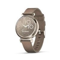 ราคา GARMIN นาฬิกาสมาร์ทวอทช์ รุ่น Lily 2 Classic สาย Coffee Fabric สี Cream Gold (WATCH-GM-00005-CR-GD) (YC32869)