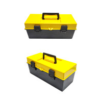 ราคา PK กล่องเครื่องมือพลาสติก 2 ชั้น สีเหลืองดำ ขนาด 14 นิ้ว (YC52161)
