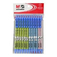 ราคา ปากกาลูกลื่น M&amp;G SBP464A7 0.5มม.น้ำเงิน(แพ็ค12ด้าม) (1093101)
