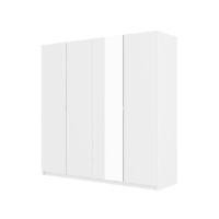 ราคา INDEX LIVING MALL ตู้เสื้อผ้า 4 บาน รุ่นวากัส - สีขาว (YA26586)