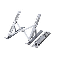 ราคา DELI แท่นวางโน๊ตบุ๊คพกพา ปรับระดับได้ 6 ระดับ สีเทา (YB97641)