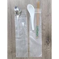 ราคา ถุงฝากาวใส่ช้อนส้อมตะเกียบ 3x10+2นิ้วแพ็คละ200ใบ NO BRAND 1 แพ็ค 200 ใบ (YC78210)