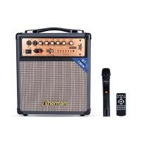 ราคา ลำโพงกระเป๋าหิ้วพร้อมไมค์ลอย SHERMAN APS-108 สีดำ ชุด (YA08542)