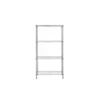 ราคา MZG 001-4T 60x35x180 cm. ชั้นวางของปรับระดับ 4 ชั้น โครงสร้างเหล็กกล้าคาร์บอน ชุบโครเมี่ยม (YC46128)