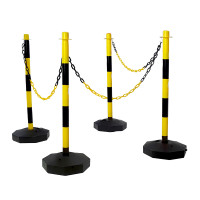 ราคา MAPLE SAFETY เสาจราจรฐานเติมน้ำ สีเหลือง-ดำ (ชุด 4 ต้น) (YC79911)