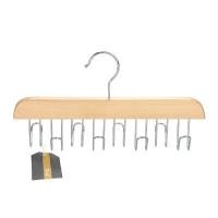 ราคา ไม้แขวนเข็มขัด ผ้าพันคอ เนคไท 8 ตะขอ KASSA HOME สีธรรมชาติ LT0408 ขนาด 28 x 1.4 x 16 ซม. (Y099336)