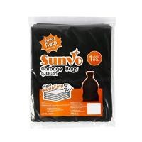 ราคา ถุงขยะดำพับใบ 20x30 นิ้ว (แพ็ค1กก.) ดำ ซันโว (0009540)