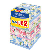 ราคา กระดาษเช็ดหน้าFlower 135แผ่นแพ็ค6+2กล่อง Cellox (0A00250)