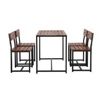 ราคา INDEX LIVING MALL ชุดโต๊ะสนาม 4 ที่นั่ง รุ่นโอทิส สีไม้น้ำตาลกลาง (YA27454)