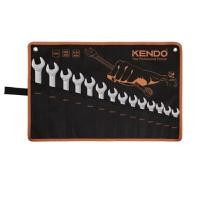 ราคา KENDO 15246 ชุดประแจแหวนข้างปากตาย 14 ตัวชุด 6-7-8-9-10-11-12-13-14-15-17-19-22-24mm (Y046118)