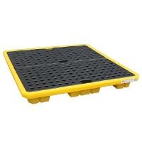 ราคา พาเลทรองสารเคมี ชนิด 4 ถัง ความจุ 160 ลิตร 130x130x30 ซม. (YA45542)
