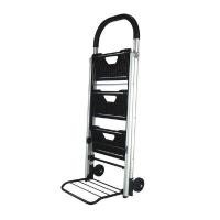 ราคา GIANT KINGKONG PRO บันไดอะลูมิเนียม 3 ขั้น แบบผสมรถเข็น 2 ล้อ พับได้ รุ่น FW-71 สีดำ (YB94445)