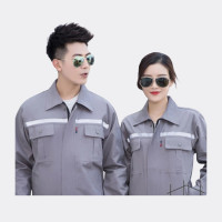 ราคา เสื้อช็อปช่าง SHP2 เสื้อทํางาน แถบสะท้อนแสงหลัง แขนยาว ASGUARD SHP2 L, เทา ตัว (YC93703)