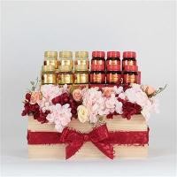 ราคา BASKETEER ชุดกระเช้าสก๊อต 04 A-0243L บรรจุซุปไก่สกัด 45ML 6 ขวด รังนก 45ML 6 ขวด ดอกไม้ประดิษฐ์ (Y000379)