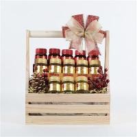 ราคา BASKETEER ชุดกระเช้าสก๊อต 10 กระเช้าลังไม้หูหิ้ว ขนาด 45 มล. (Scotch ซุปไก่สกัด 5 ขวด, รังนก 8 ขวด) (Y000385)