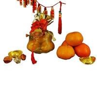 ราคา GIFTNGO ชุดของขวัญ GNG_CNY SET I 1021CNY2109 ขนาด XS (ส้มแมนดาริน 4 ลูก ถุงผ้าแก้ว 1 ใบ) (Y017011)