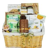 ราคา GIFTNGO กระเช้าของขวัญ Neutral Set G GIFTNGO น้ำตาล XL ชุดสุขภาพ กระเช้าหวาย XL (Y089778)