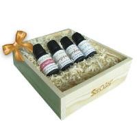 ราคา SENODOS ชุดของขวัญ ชุดน้ำมันหอมระเหยอโรม่า 10ML x 4 กลิ่น บรรจุในกล่องไม้สน (Y095567)