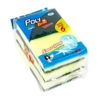 ราคา POLY-BRITE ใยขัดติดฟองน้ำ รุ่น 367-6 (แพ็ค 6 ชิ้น) (0001319)