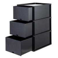 ราคา BOXBOX กล่องลิ้นชักอเนกประสงค์ รุ่น 9955S3 สีดำ (3 ชิ้น) (0003213)