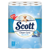 ราคา SCOTT กระดาษชำระ รุ่น Clean Care กลิ่นแป้งเด็ก (แพ็ค 24 ม้วน) (0009962)