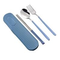 ราคา RRS ชุดช้อน ส้อม และตะเกียบ (สแตนเลส304) พร้อมกล่องพกพา สีเทา (0097635)