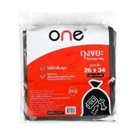 ราคา ONE ถุงขยะดำ 26x34 นิ้ว แพ็ค 14 ใบ สีดำ (0098283)