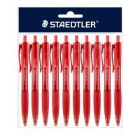 ราคา STAEDTLER ปากกา รุ่น Luna Rite Clic 4274 สีแดง ขนาด 0.7 มม. (10ด้าม) (1005847)