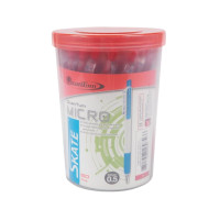 ราคา QUANTUM ปากกาลูกลื่น 0.5 มม. รุ่น SKATE MICRO สีแดง (แพ็ค 50 ด้าม) (1007139)