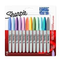 ราคา SHARPIE ปากกามาร์คเกอร์ หัว Fine 1.0 มม. รุ่น อัญมณี คละสี (แพ็ค 12 ด้าม) (1091509)