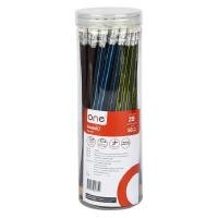 ราคา ONE ดินสอ 2B พร้อมยางลบ ลายริ้วสีดำ (50 แท่ง/แพ็ค) (1091627)