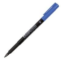 ราคา FABER-CASTELL ปากกาเขียนแผ่นใสลบไม่ได้ สีน้ำเงิน ขนาด 1 มม. (M) (1120453)