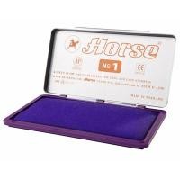 ราคา HORSE แท่นประทับโลหะและพลาสติกสีม่วง ขนาด 7.4 x 15 ซม. (242005K)