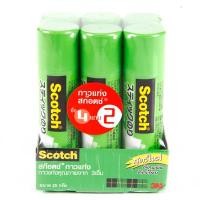 ราคา SCOTCH กาวแท่ง รุ่น 6025 สีขาว ขนาด 25 กรัม (แพ็ค 6 แท่ง) (3000246)