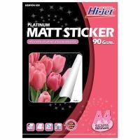 ราคา HI-JET สติกเกอร์ Matt สีขาว ขนาด A4 หนา 90 แกรม (แพ็ค 100 แผ่น) (5000260)