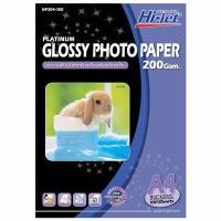 ราคา HI-JET กระดาษกลอสซี่อิงเจ็ท สีขาว A4 200 แกรม แพ็ค 100 แผ่น (5001288)