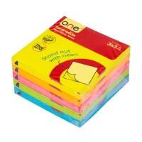 ราคา ONE กระดาษโน้ต รุ่น O7676N-A สีคละสี ขนาด 3x3 นิ้ว แพ็ค 5 เล่ม (5005608)