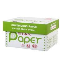 ราคา T.K.S. กระดาษต่อเนื่อง ไม่มีเส้น ขนาด 9x5.5 นิ้ว 3 ชั้น (1,000 ชุด) (5040430)