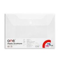 ราคา ONE ซองพลาสติกกระดุม สีขาว ขนาด A4 (แพ็ค 6 เล่ม) (6003935)