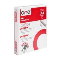 ราคา ONE แฟ้ม 3 ห่วง สีขาว ขนาด A4 สัน 1 นิ้ว (6004717)